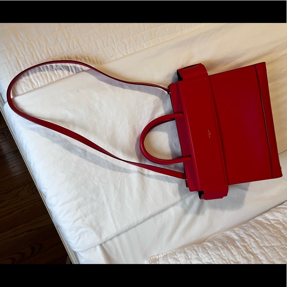 Givenchy Red Medium Satchel Tote